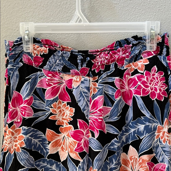Roxy Floral Wide-Leg Pants M - Picture 2 of 8